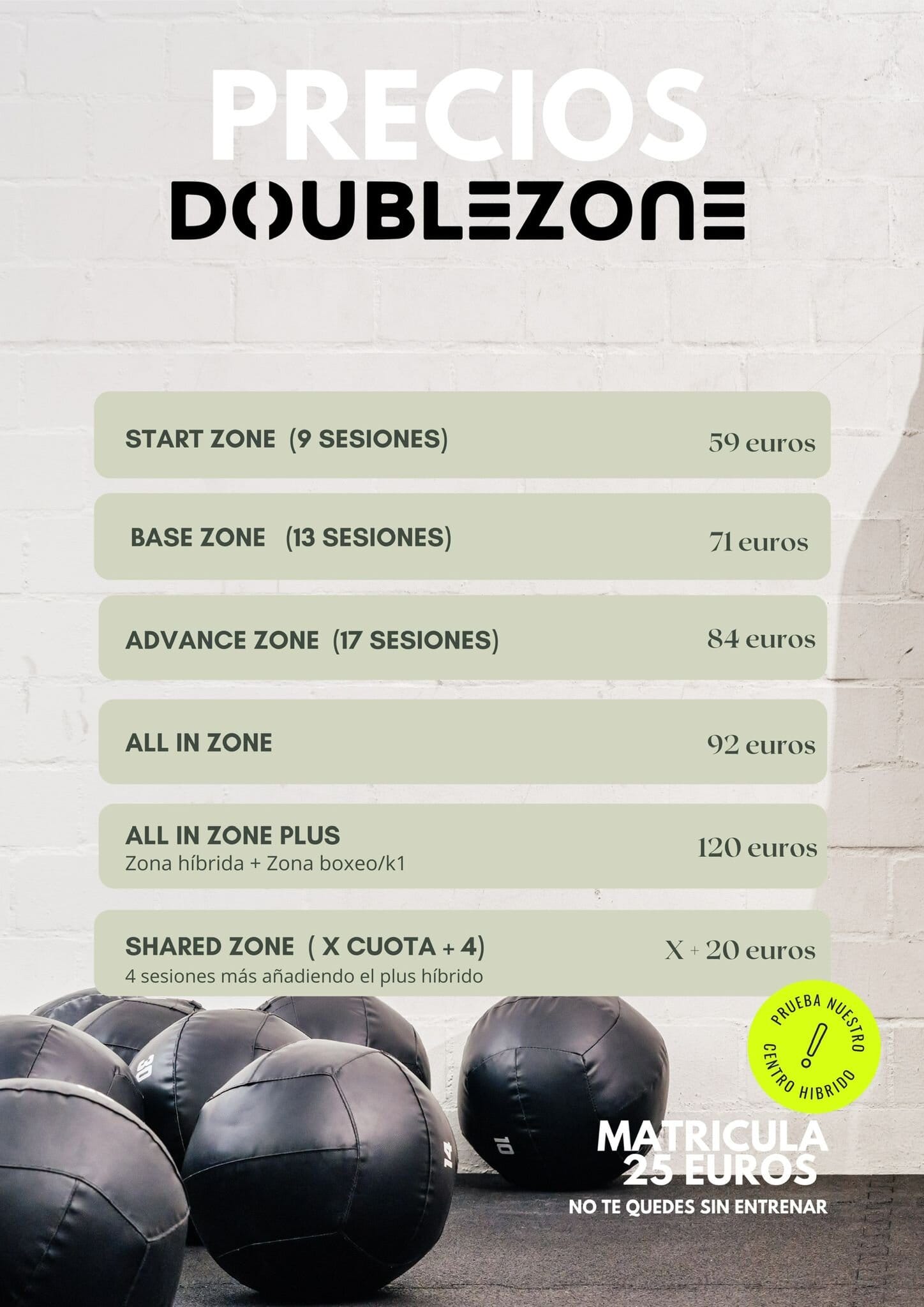 Tarifas y planes DoubleZone La Garriga - Precios desde 59€/mes