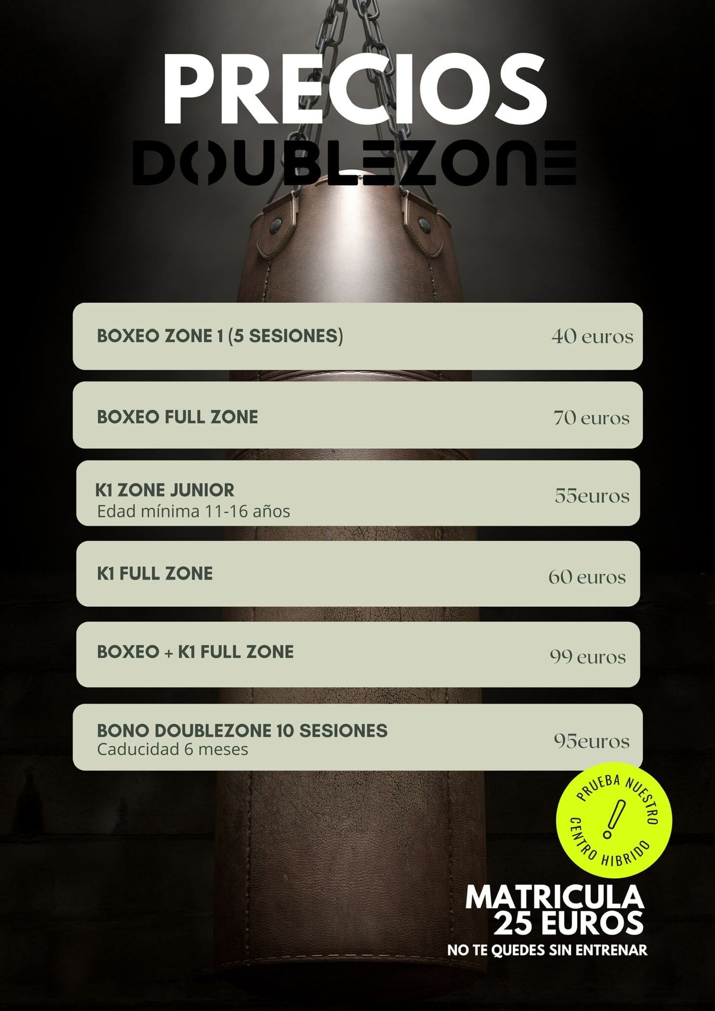 Plan Base Zone DoubleZone - Acceso completo a clases de entrenamiento funcional