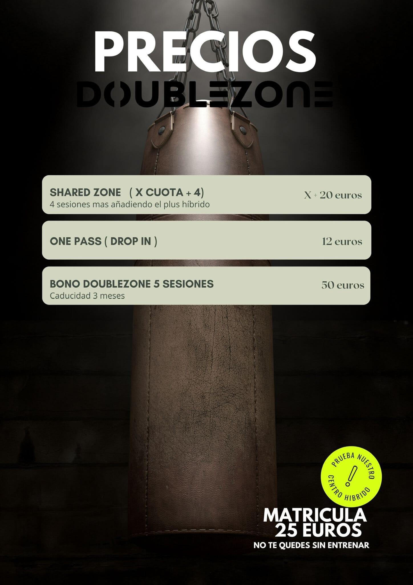 Plan Advanced Zone DoubleZone - Entrenamiento funcional más artes marciales